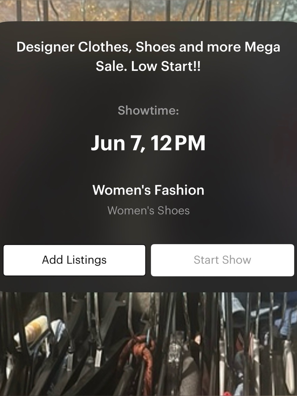 POSH SHOW June 7th, 12PM EST